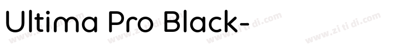 Ultima Pro Black字体转换